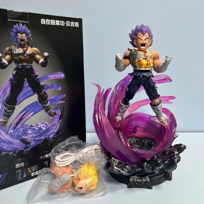 Dragon Ball Z: Super Saiyan Ultra Instinct Vegeta Double Head Action Figure