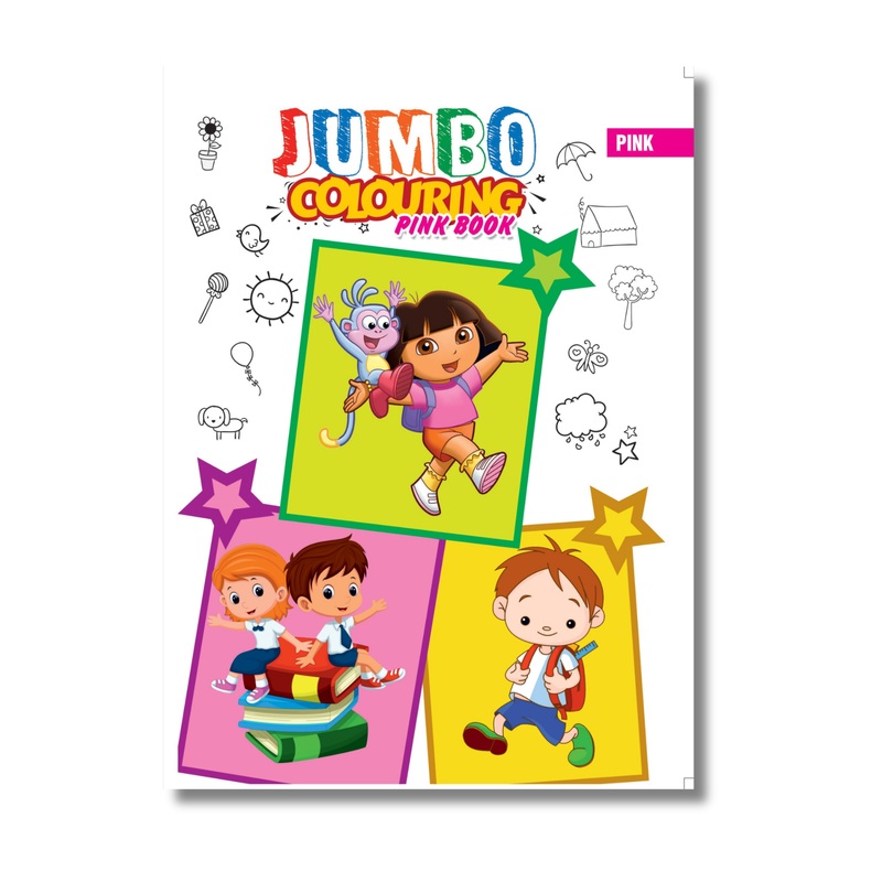 Jumbo Colouring Book – Pink