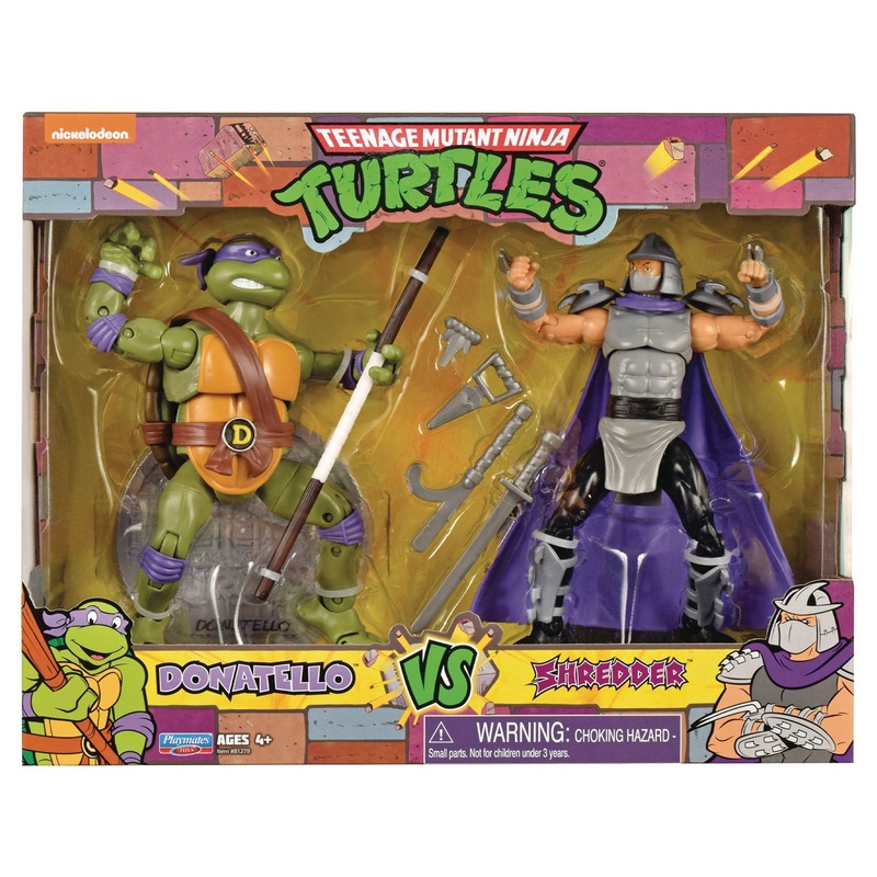TMNT Classic Don VS Shredder 2 Pack Action Figure