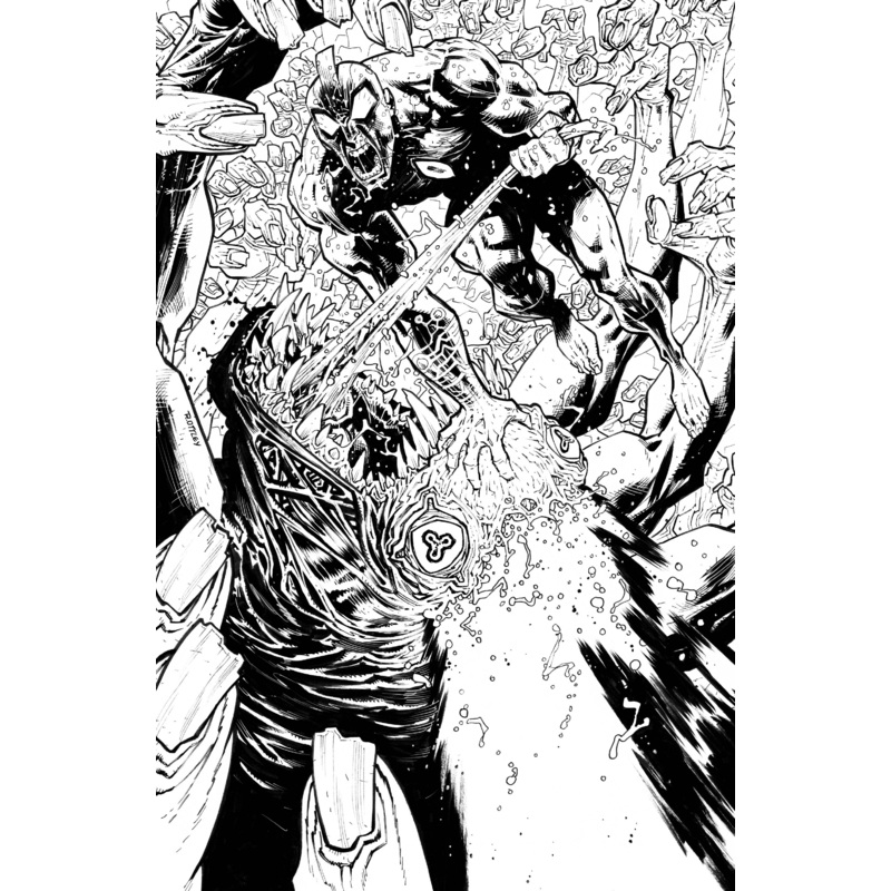 ULTRAMEGA BY JAMES HARREN #3 CVR C 1:5 INCV B&W VIRGIN (M