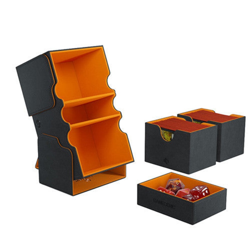 Deck Box: Stronghold XL (Black/Orange)