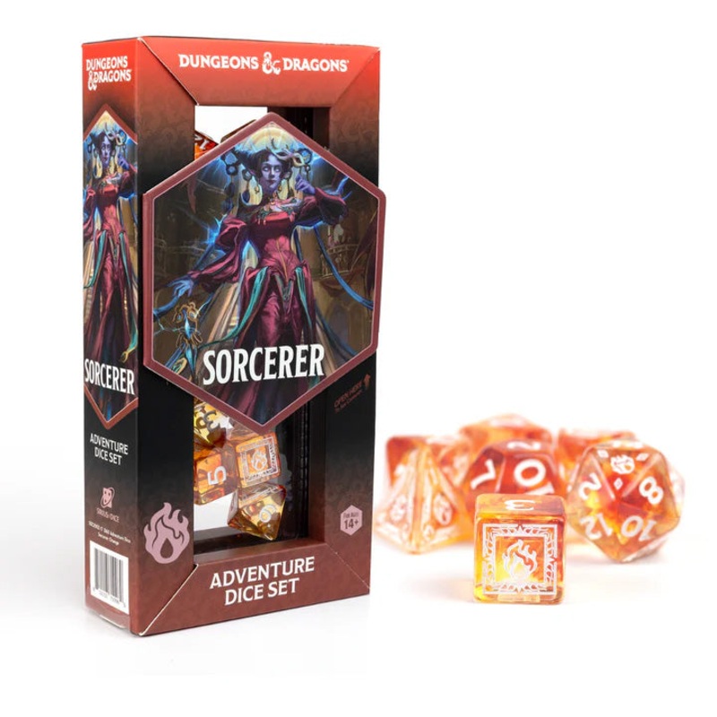 Sirius D&D Adventure Dice Set: Sorcerer – Orange (16-Set)