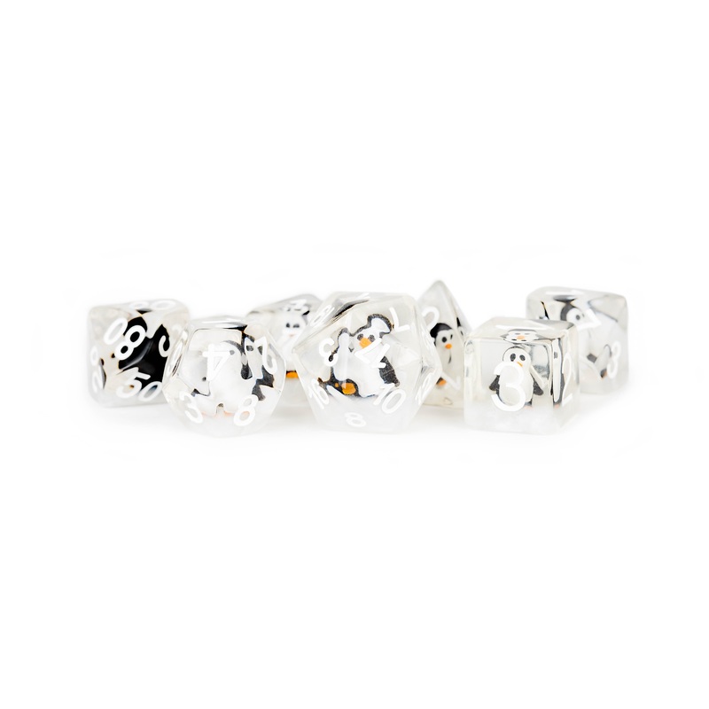 Metallic Dice Games Dice Set: Infused – Penguin (7)