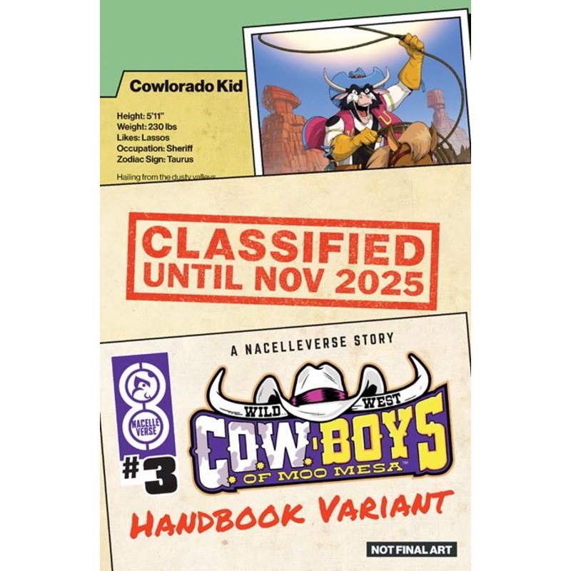 WILD WEST COW-BOYS OF MOO MESA #3 (OF 4) CVR C PATRICK SPAZIANTE HANDBOOK VAR (19 Nov Release)