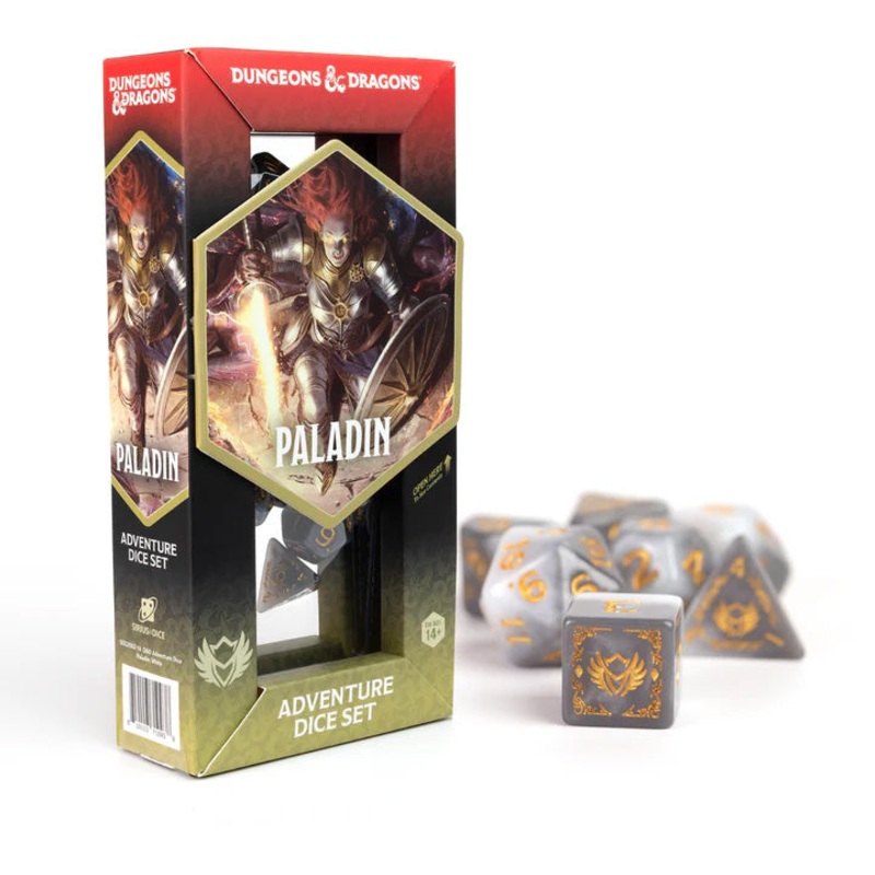 Sirius D&D Adventure Dice Set: Paladin – White/Grey (14-Set)