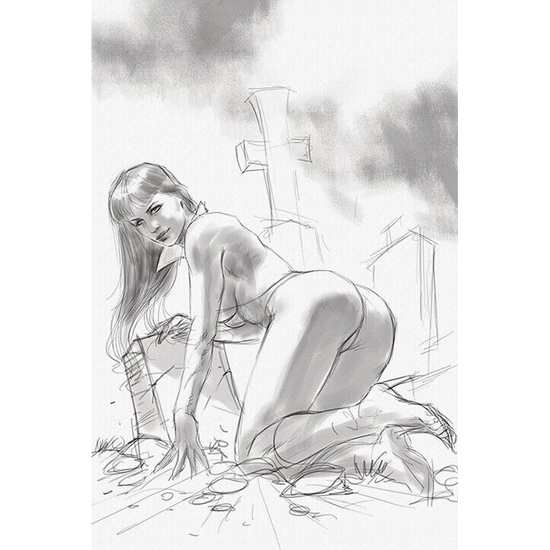 VENGEANCE OF VAMPIRELLA #2 1:15 PARRILLO SKETCH FOC INCV