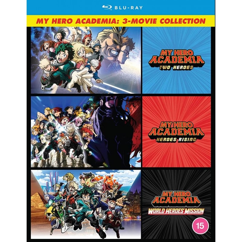 My Hero Academia: 3x Movie Collection – Blu-ray