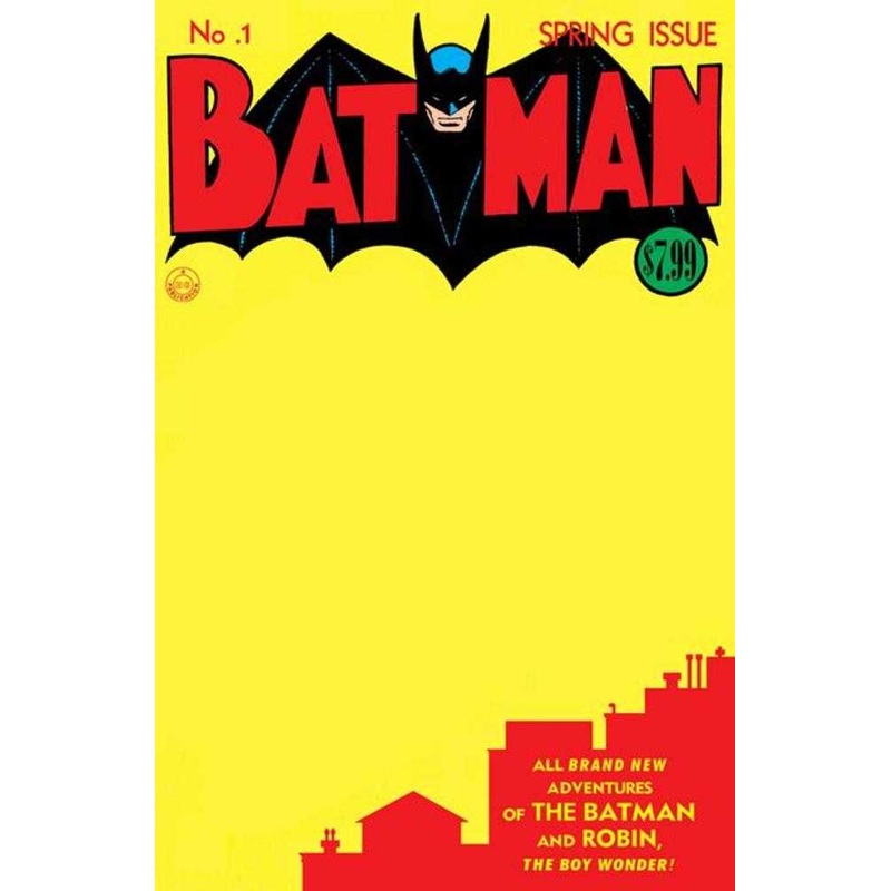 Batman #1 Facsimile Edition Cover C Blank Variant