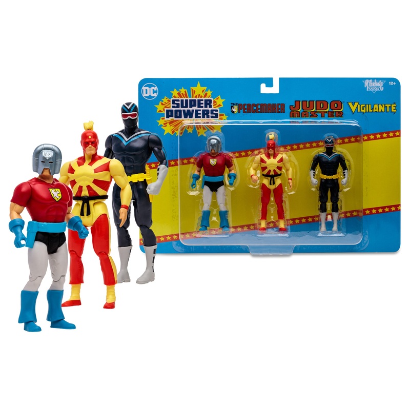 DC DIRECT SUPER POWERS 3 PACK – PEACEMAKER & JUDOMASTER & VIGILANTE