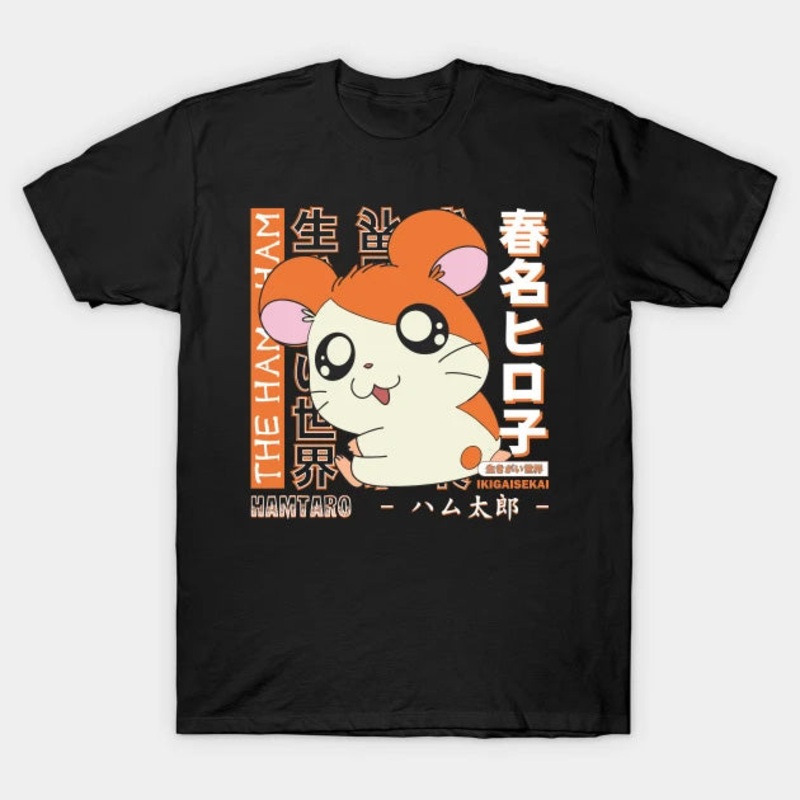 T-Shirt: Hamtaro – Black Small