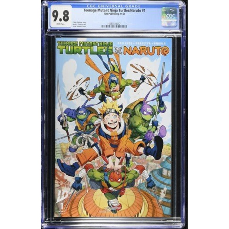 Teenage Mutant Ninja Turtles/Naruto #1 Jorge Jimenez cover CGC 9.8