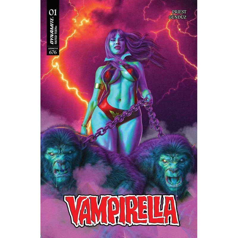 Vampirella (2025) #1 Cover Zb FOC Bonus Spears Purple Rain Rare Variant