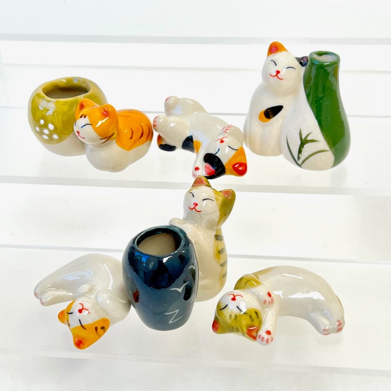Ceramic Cat Figurine Gashapon