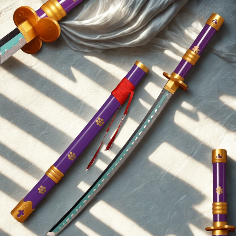 Roronoa Zoro Enma Purple Wooden Katana