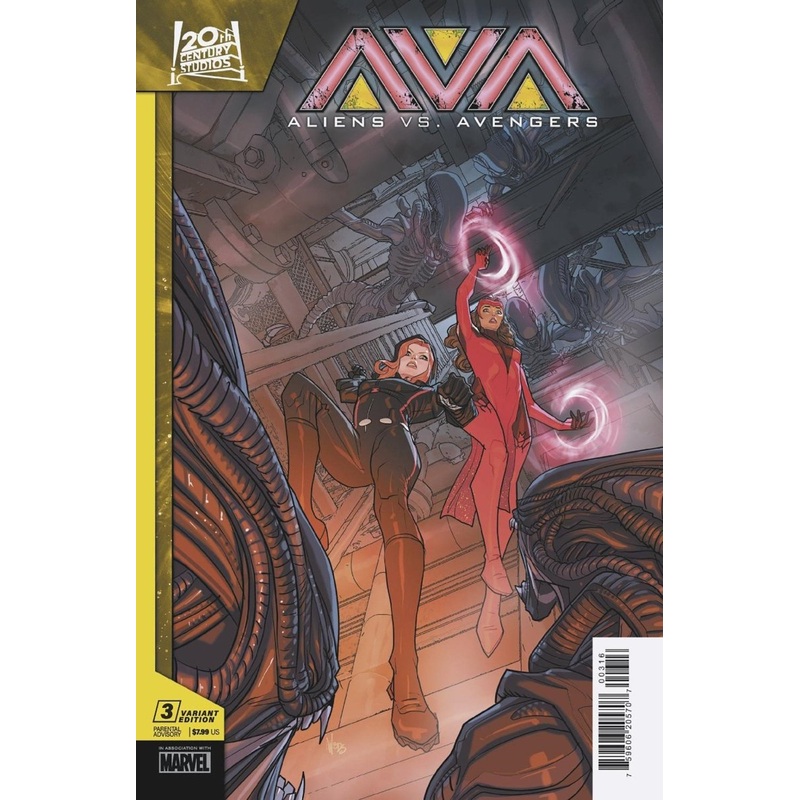 Aliens vs Avengers #3 (Of 4) 1:25 Ratio Variant Edition Pete Woods Variant