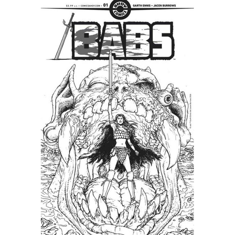 Babs #1 (Of 6) Cover D Inc 1:4 Chris Burnham Line Art Variant (Mature)