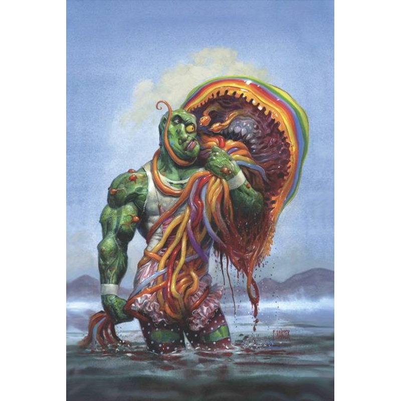 TOXIC AVENGER COMICS #4 CVR C FRED HARPER WITH EXCLUSIVE TRADING CARD BY TBA VAR (MR) (22 Oct Release)