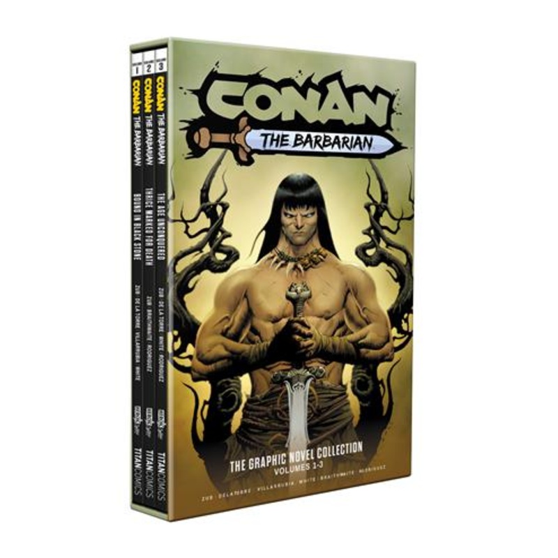 Conan The Barbarian TP Vol 01-03 Slipcase Set Direct Market Edition Jae Lee Cover *PRE-ORDER*