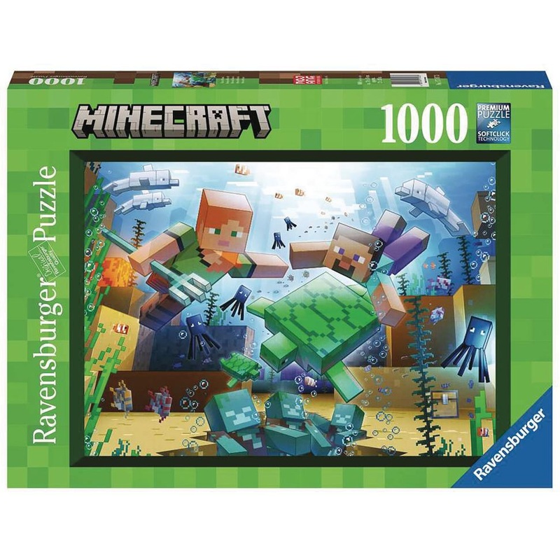 Ravensburger Mojang Minecraft Mosaic 1000 Piece Jigsaw Puzzle for Adults