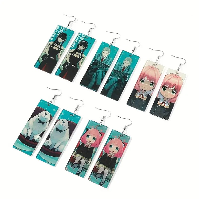 Spy x Family Dangle Earrings Anya Close Up